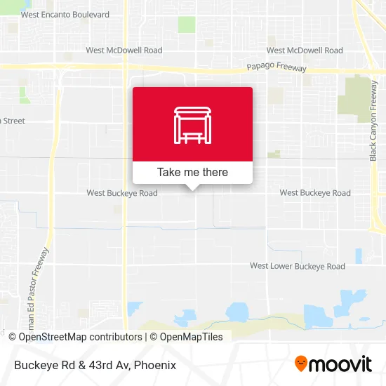 Buckeye Rd & 43rd Av map