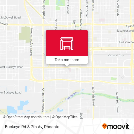 Mapa de Buckeye Rd & 7th Av