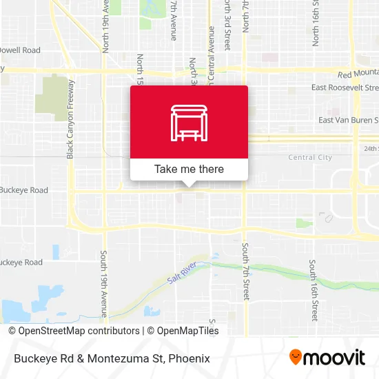 Buckeye Rd & Montezuma St map