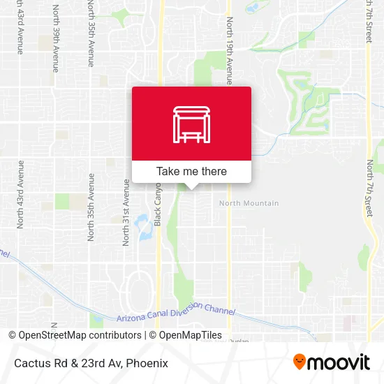 Mapa de Cactus Rd & 23rd Av