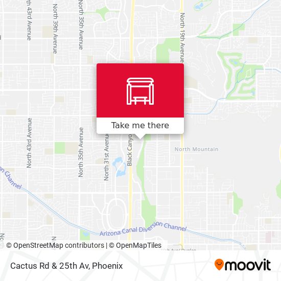 Mapa de Cactus Rd & 25th Av