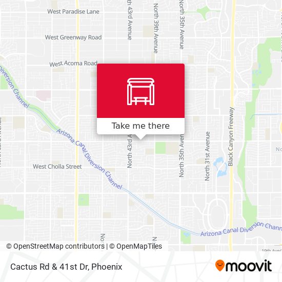 Mapa de Cactus Rd & 41st Dr