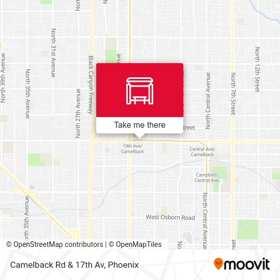 Camelback Rd & 17th Av map