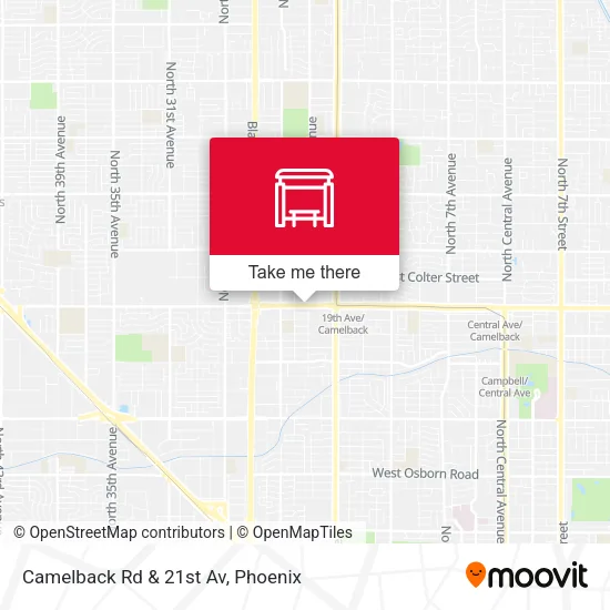 Camelback Rd & 21st Av map