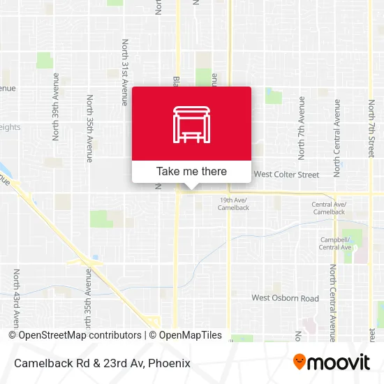 Mapa de Camelback Rd & 23rd Av