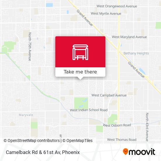 Mapa de Camelback Rd & 61st Av