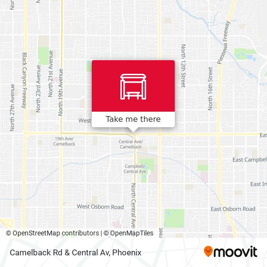 Camelback Rd & Central Av map