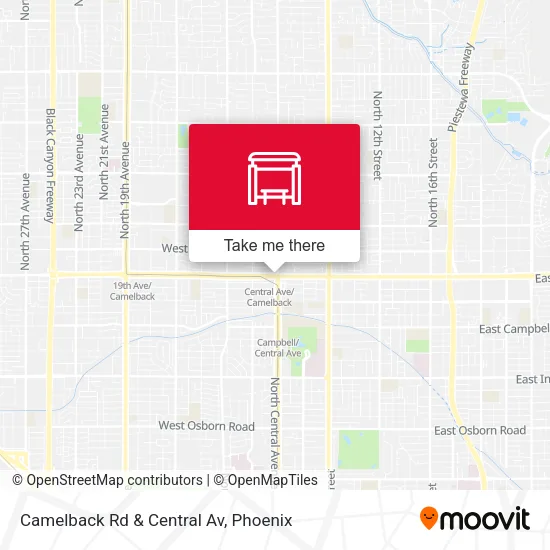 Mapa de Camelback Rd & Central Av