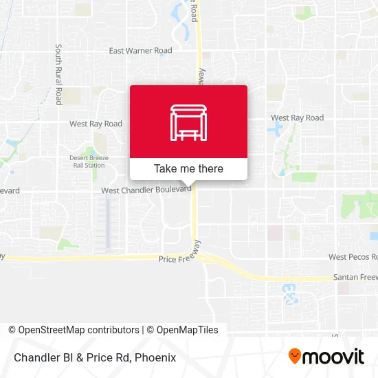Chandler Bl & Price Rd map