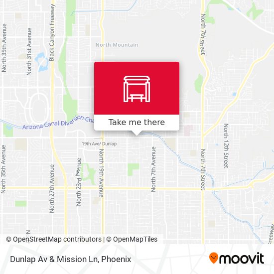 Mapa de Dunlap Av & Mission Ln