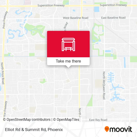 Elliot Rd & Summit Rd map