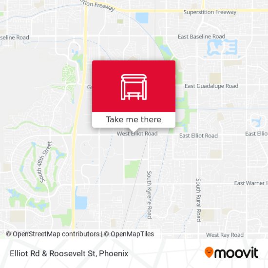 Mapa de Elliot Rd & Roosevelt St