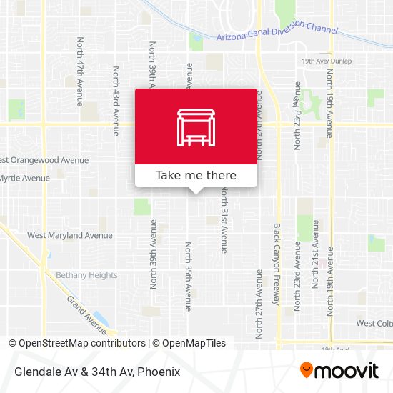 Mapa de Glendale Av & 34th Av