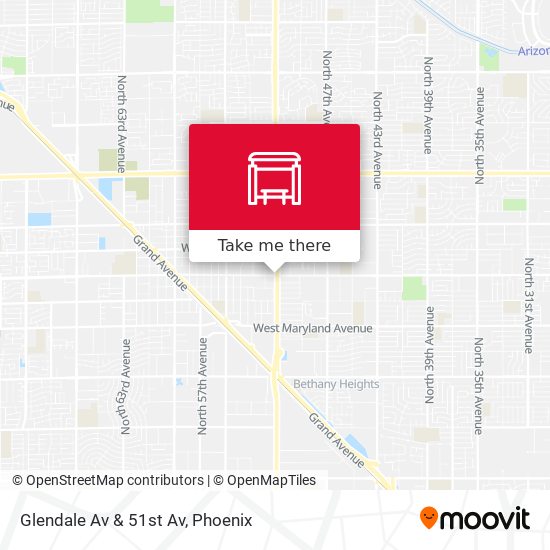 Glendale Av & 51st Av map