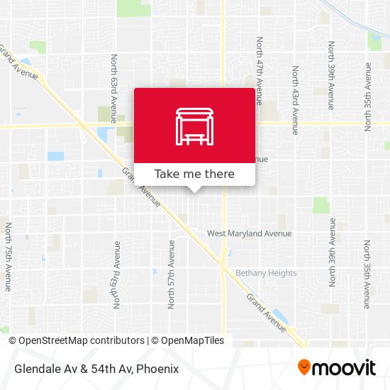 Mapa de Glendale Av & 54th Av