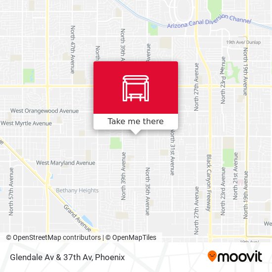 Mapa de Glendale Av & 37th Av