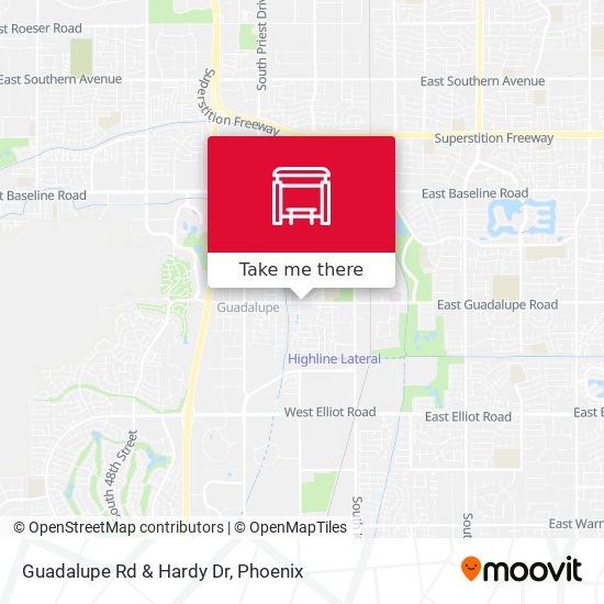 Mapa de Guadalupe Rd & Hardy Dr