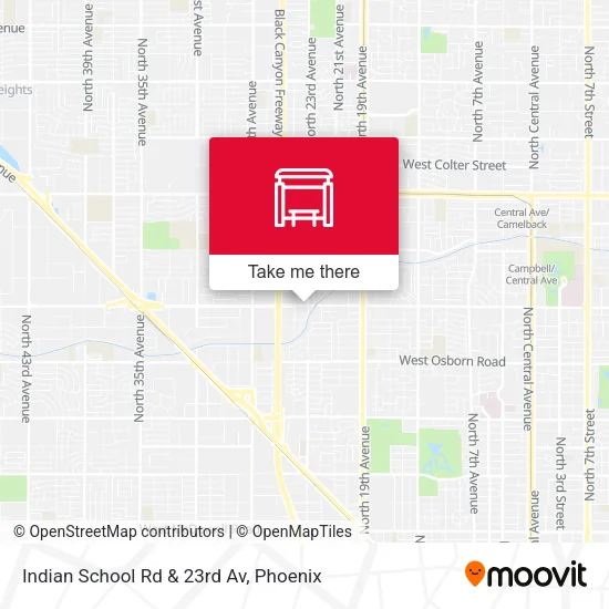 Mapa de Indian School Rd & 23rd Av
