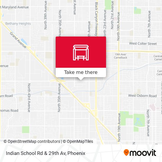 Mapa de Indian School Rd & 29th Av