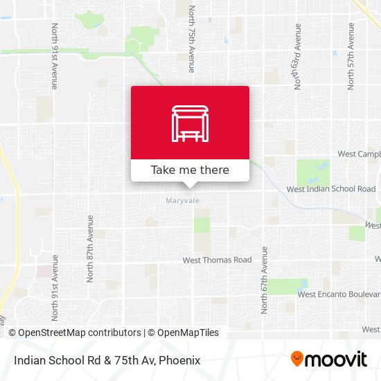 Indian School Rd & 75th Av map