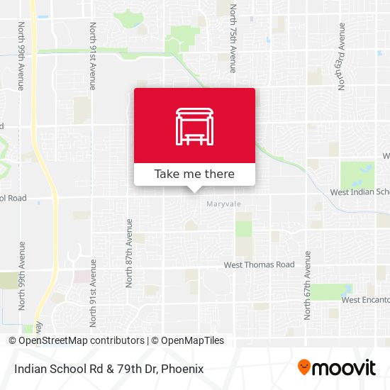 Indian School Rd & 79th Dr map