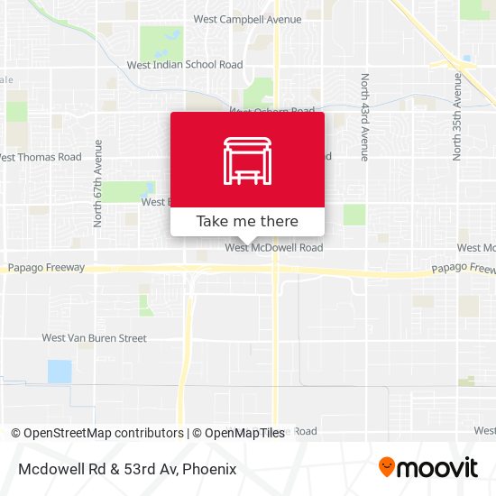 Mcdowell Rd & 53rd Av map