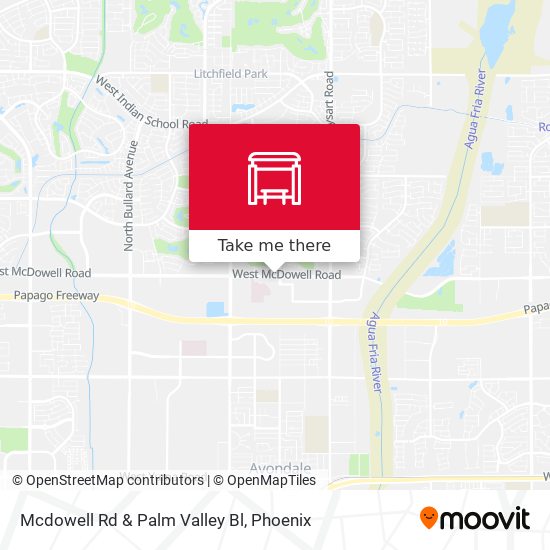 Mcdowell Rd & Palm Valley Bl map