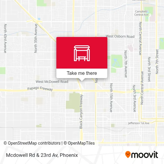 Mcdowell Rd & 23rd Av map