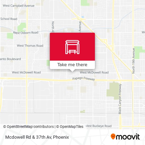 Mapa de Mcdowell Rd & 37th Av