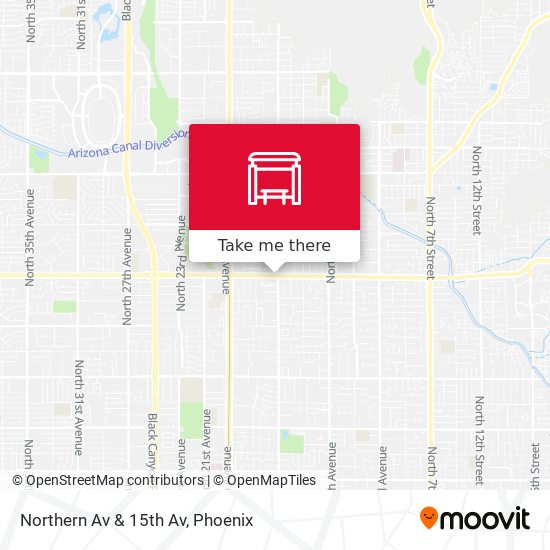 Northern Av & 15th Av map