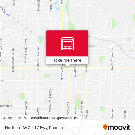 Mapa de Northern Av & I-17 Fwy