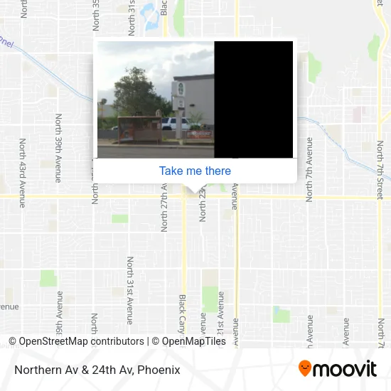 Northern Av & 24th Av map