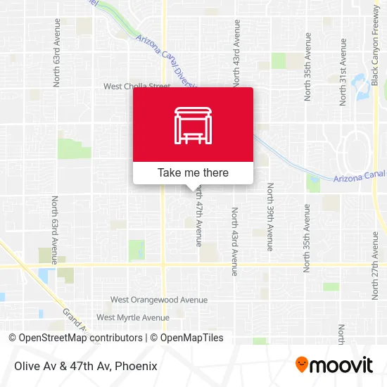 Olive Av & 47th Av map