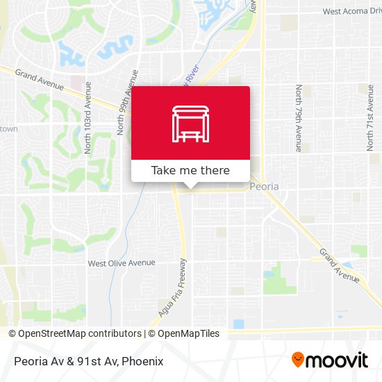 Mapa de Peoria Av & 91st Av