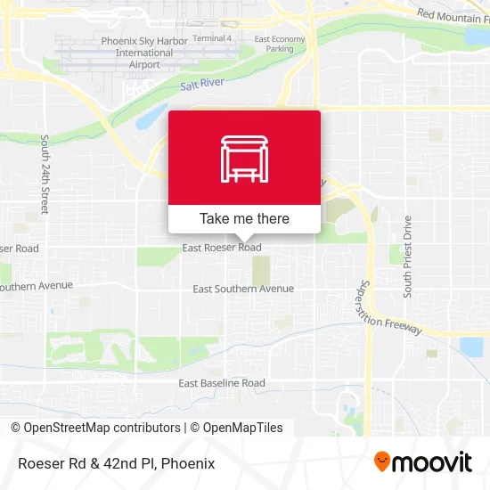 Roeser Rd & 42nd Pl map