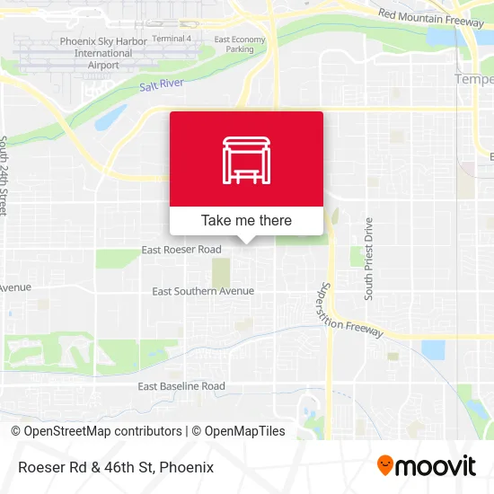 Roeser Rd & 46th St map