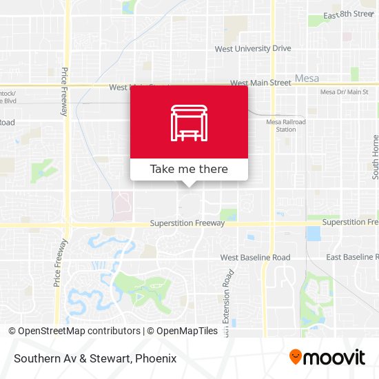 Mapa de Southern Av & Stewart