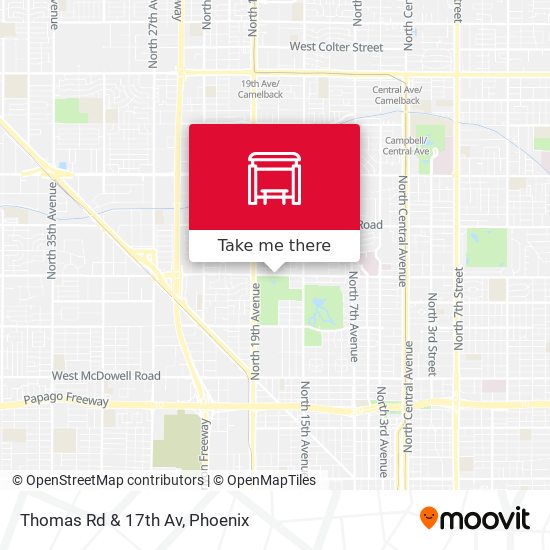 Mapa de Thomas Rd & 17th Av