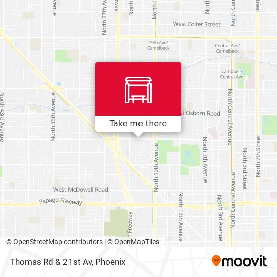 Mapa de Thomas Rd & 21st Av