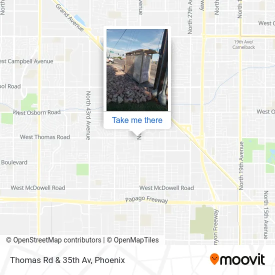 Thomas Rd & 35th Av map