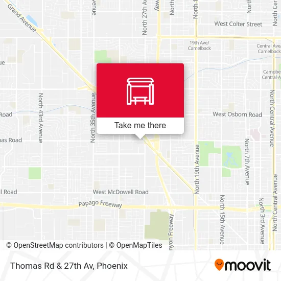 Thomas Rd & 27th Av map