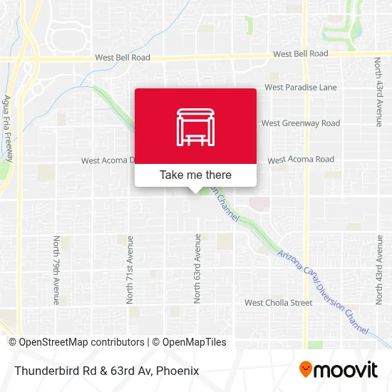 Thunderbird Rd & 63rd Av map