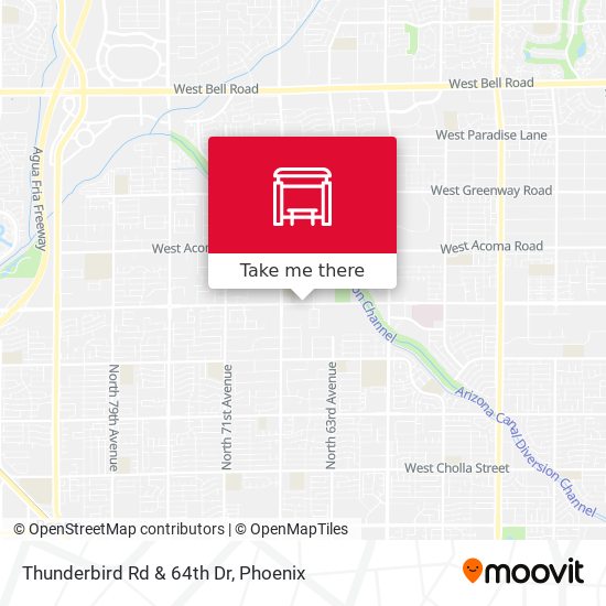 Thunderbird Rd & 64th Dr map