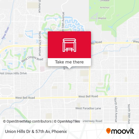 Mapa de Union Hills Dr & 57th Av