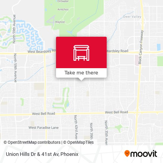 Union Hills Dr & 41st Av map