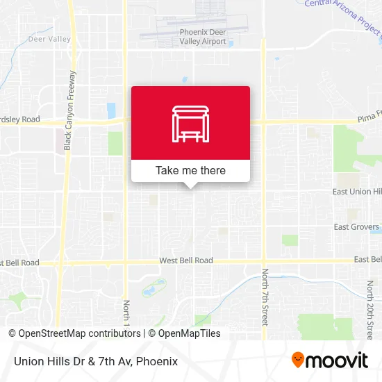 Union Hills Dr & 7th Av map