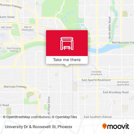 Mapa de University Dr & Roosevelt St