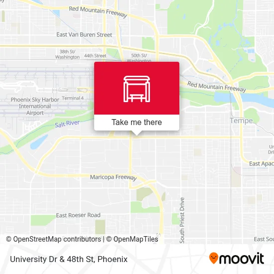 University Dr & 48th St map