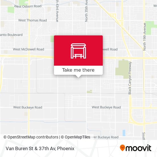 Mapa de Van Buren St & 37th Av