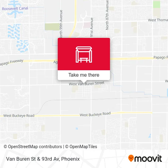 Mapa de Van Buren St & 93rd Av